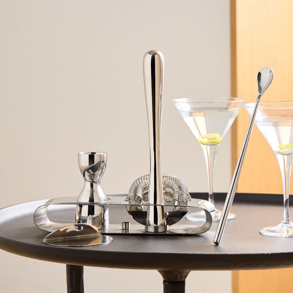 Organic Stainless Steel Barware Collection West Elm Australia